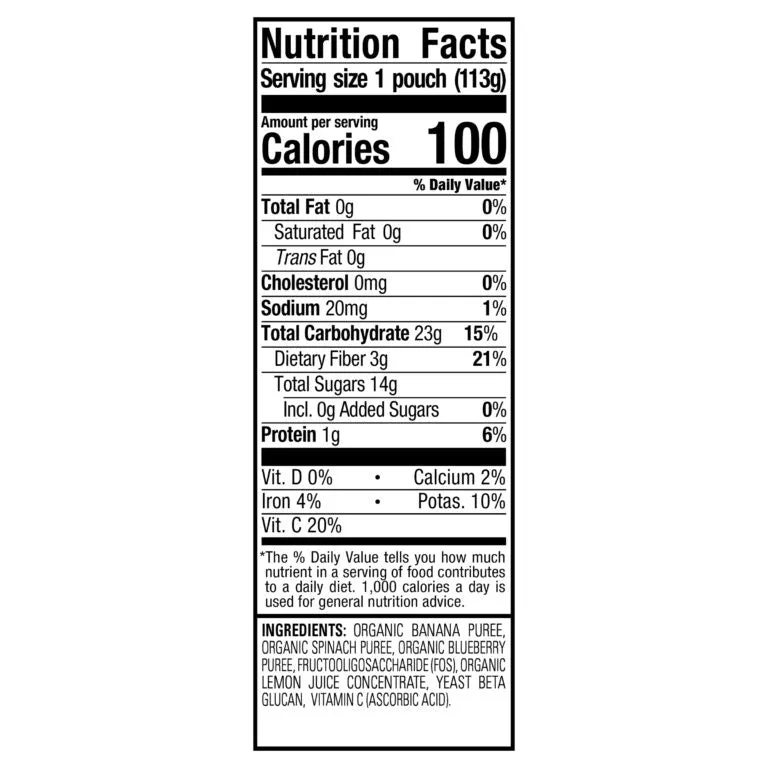 [2-Pack] Happy Baby Happy Family Happy Tot Super Bellies- Bananas, Spinach & Blueberries, 113g (For 2yr up) Exp: 03/25