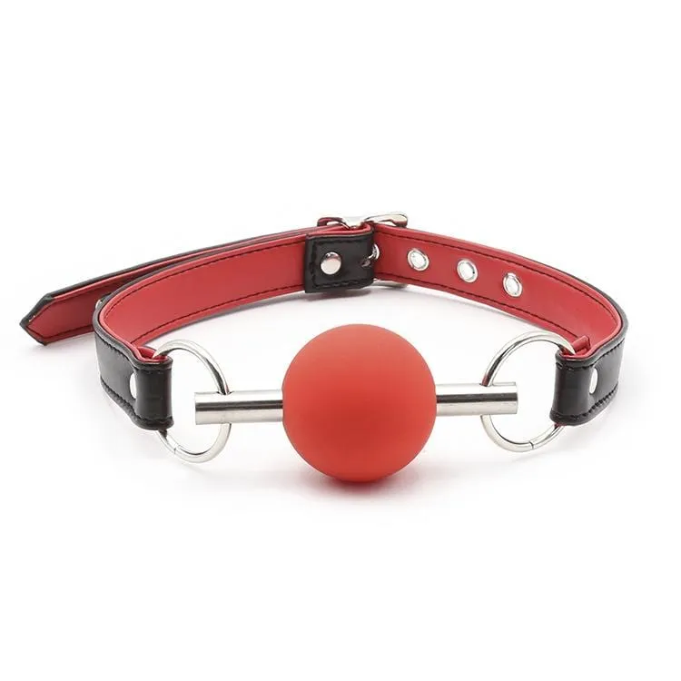 2212MQ      Chomp at the Bit Red Silicone Ball Gag