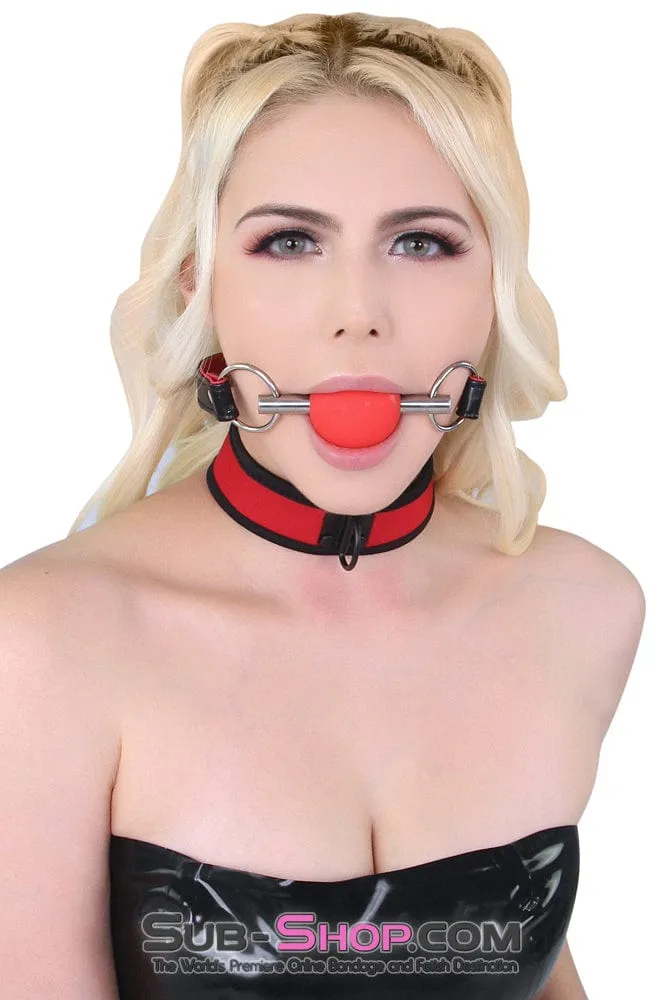 2212MQ      Chomp at the Bit Red Silicone Ball Gag