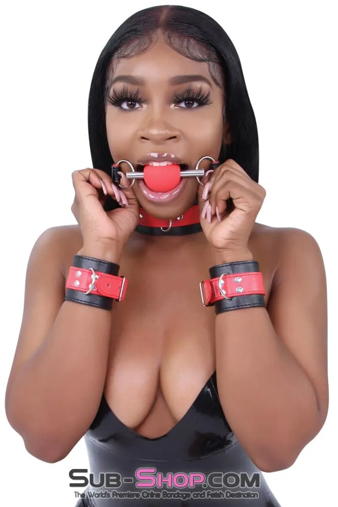 2212MQ      Chomp at the Bit Red Silicone Ball Gag