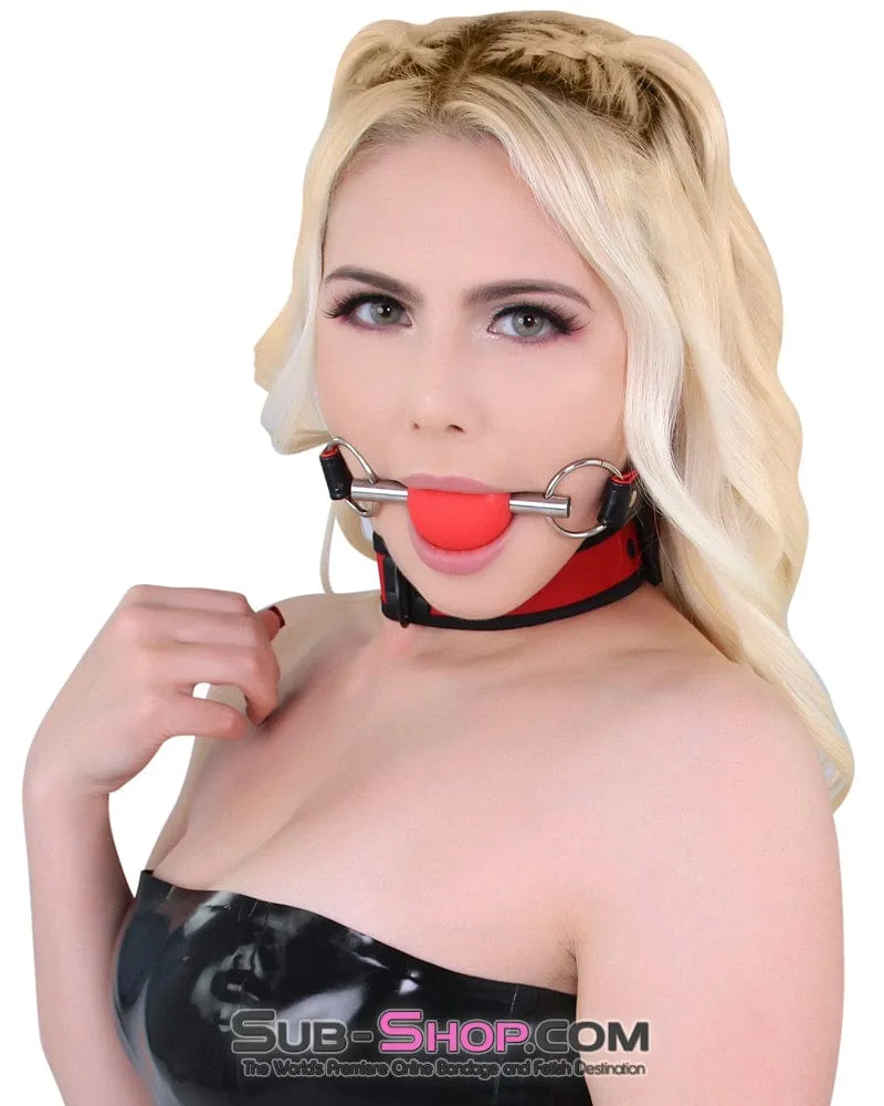 2212MQ      Chomp at the Bit Red Silicone Ball Gag