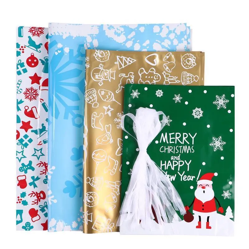 30PCS Drawstring Christmas Gift Bags