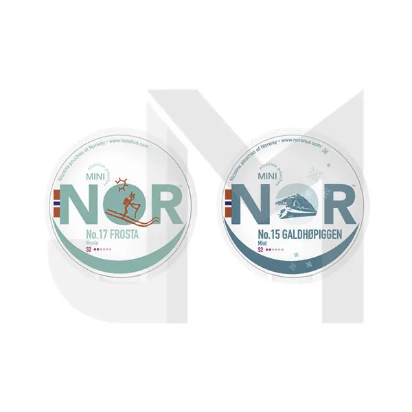 8mg NOR Mini Nicotine Pouches - 20 Pouches