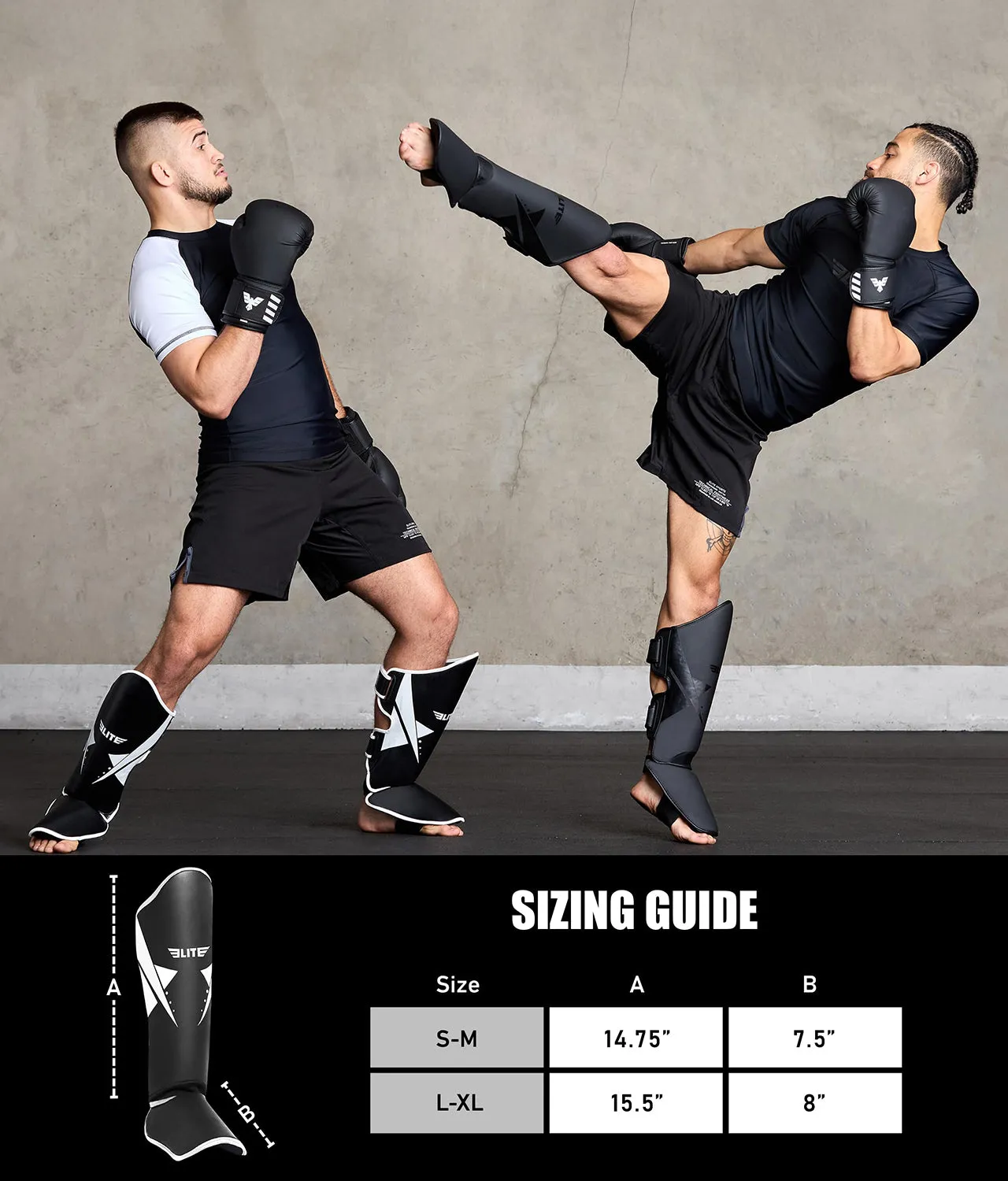 Adults' Star White Muay Thai Shin Guards