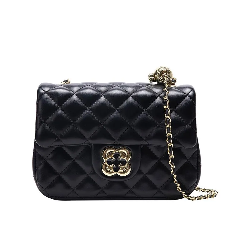 BB01ZS Square Fat Little Golden Ball Rhombus Chain Bag Female Small Fragrant Style Shoulder Messenger Bag Live Special Supply