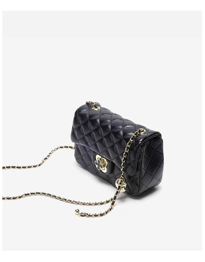 BB01ZS Square Fat Little Golden Ball Rhombus Chain Bag Female Small Fragrant Style Shoulder Messenger Bag Live Special Supply