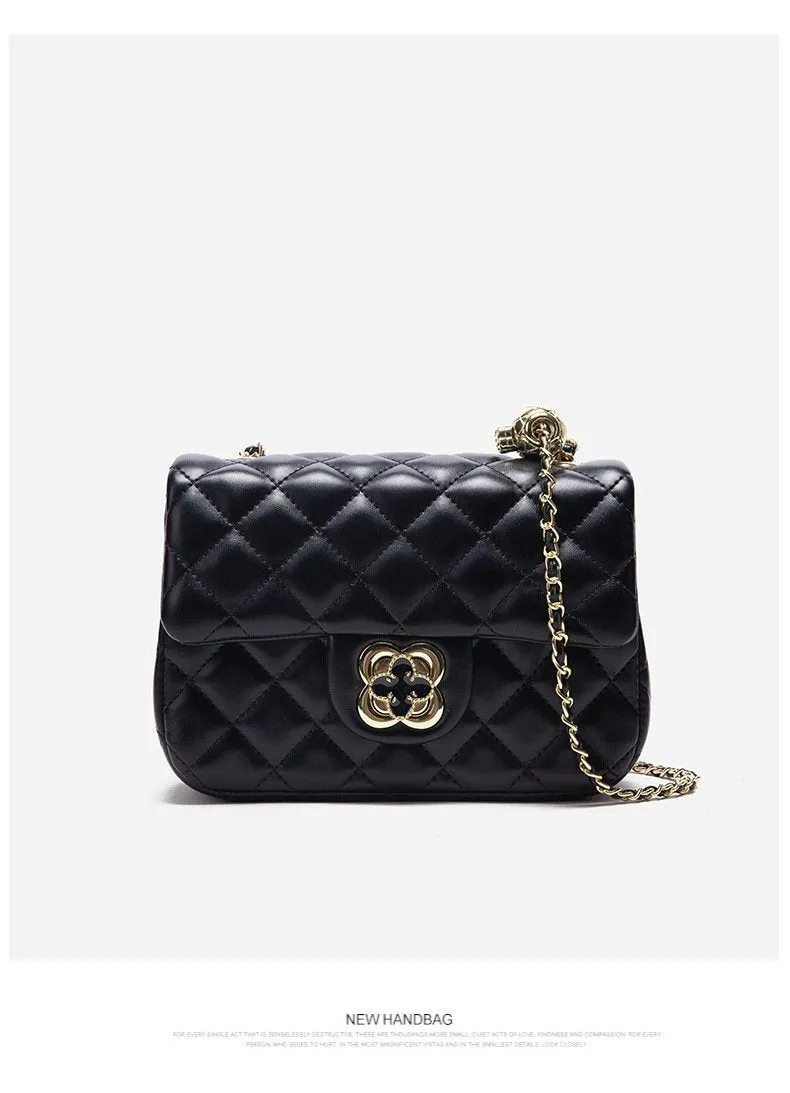 BB01ZS Square Fat Little Golden Ball Rhombus Chain Bag Female Small Fragrant Style Shoulder Messenger Bag Live Special Supply