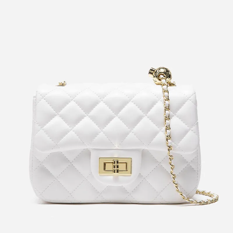 BB01ZS Square Fat Little Golden Ball Rhombus Chain Bag Female Small Fragrant Style Shoulder Messenger Bag Live Special Supply