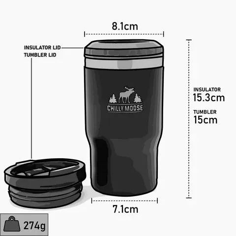 Brent Insulator & Tumbler -410mL