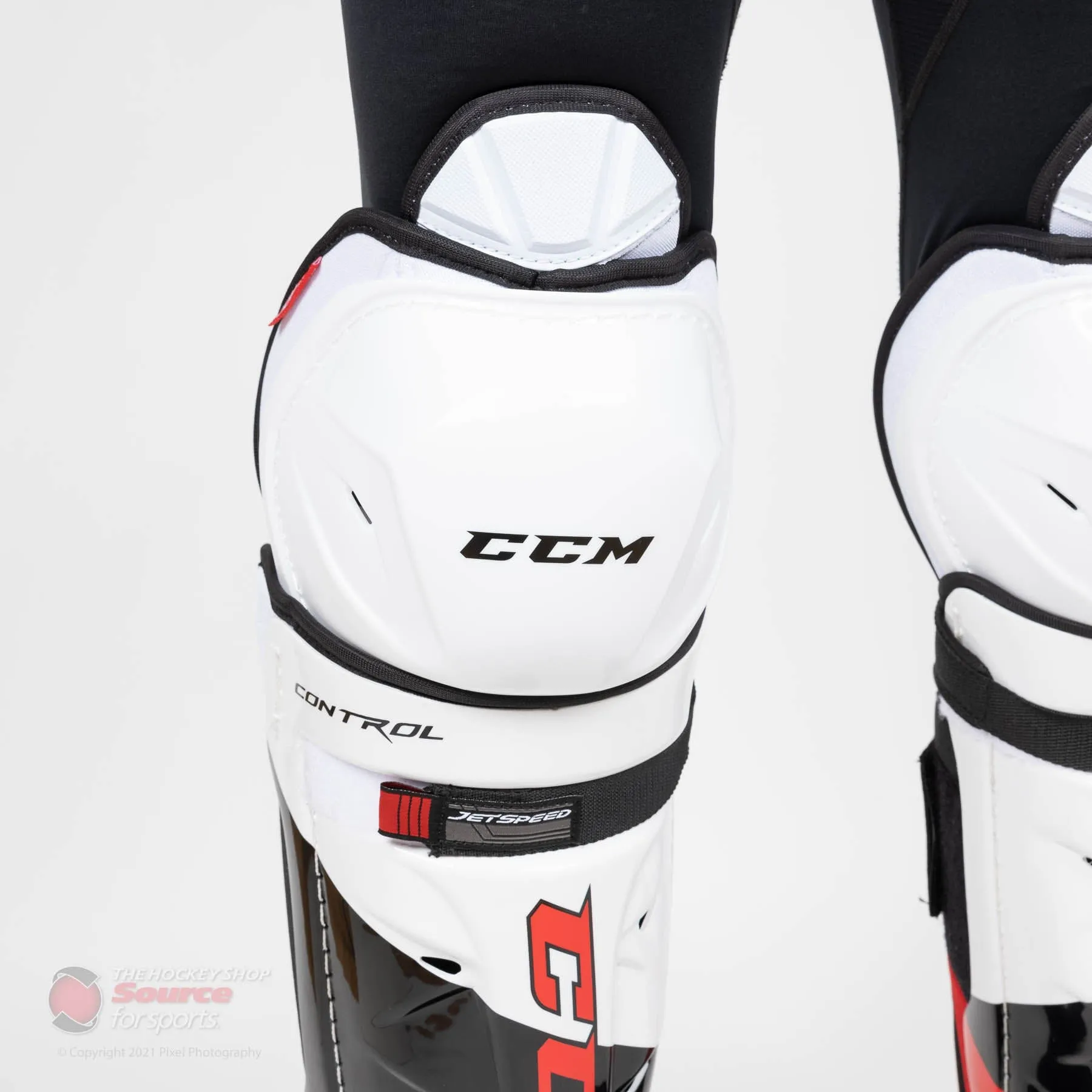 CCM Jetspeed Control Senior Hockey Shin Guards - (2021)