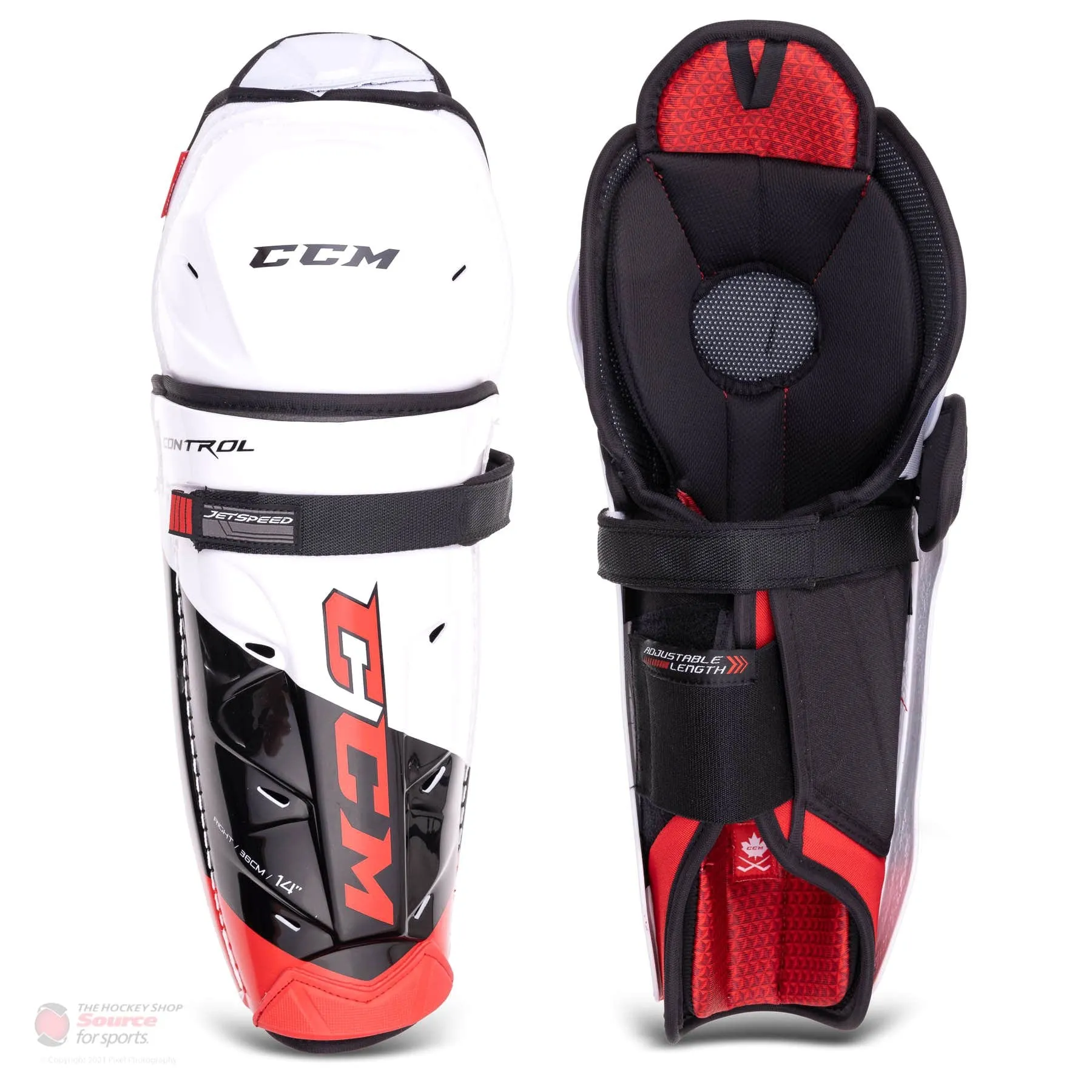 CCM Jetspeed Control Senior Hockey Shin Guards - (2021)
