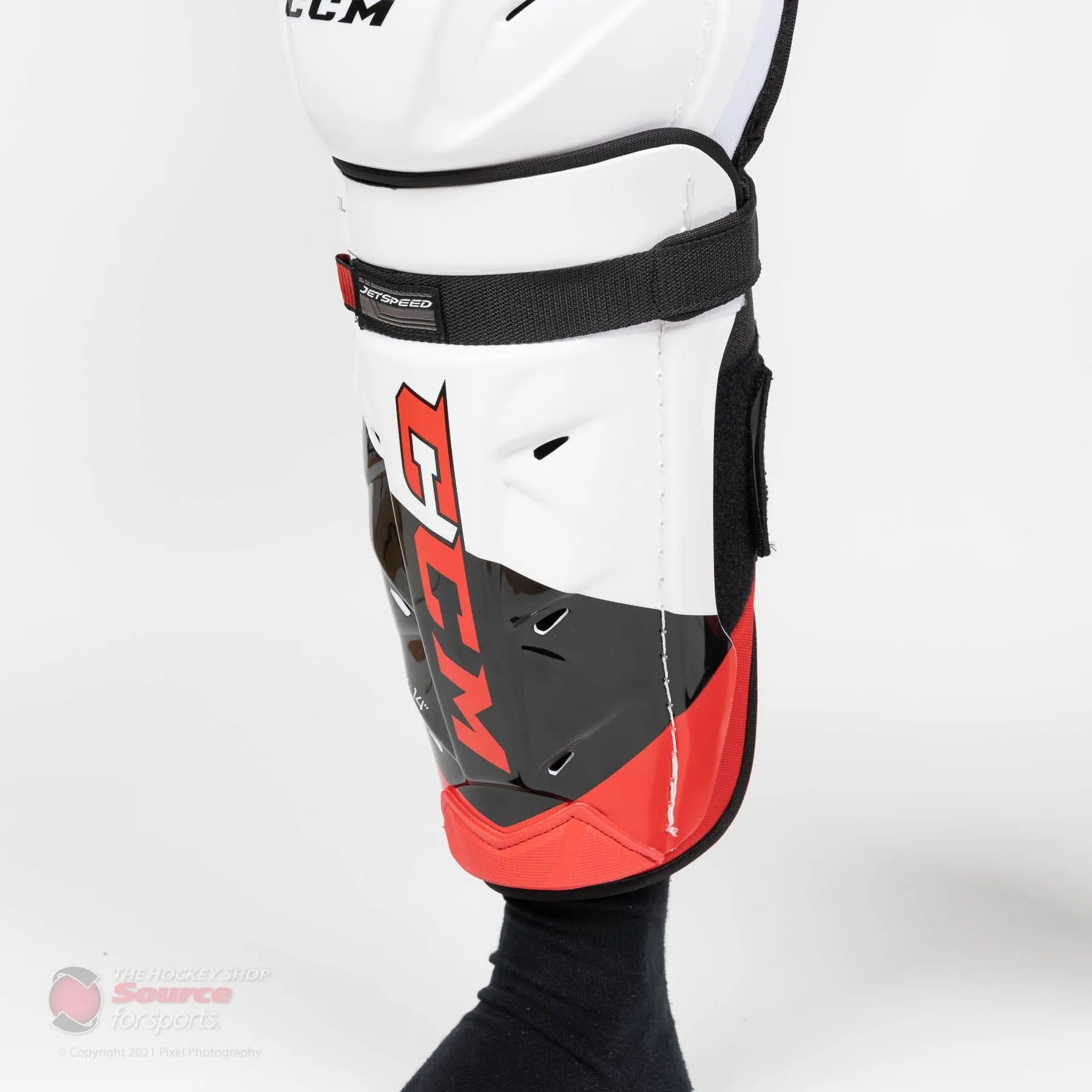 CCM Jetspeed Control Senior Hockey Shin Guards - (2021)