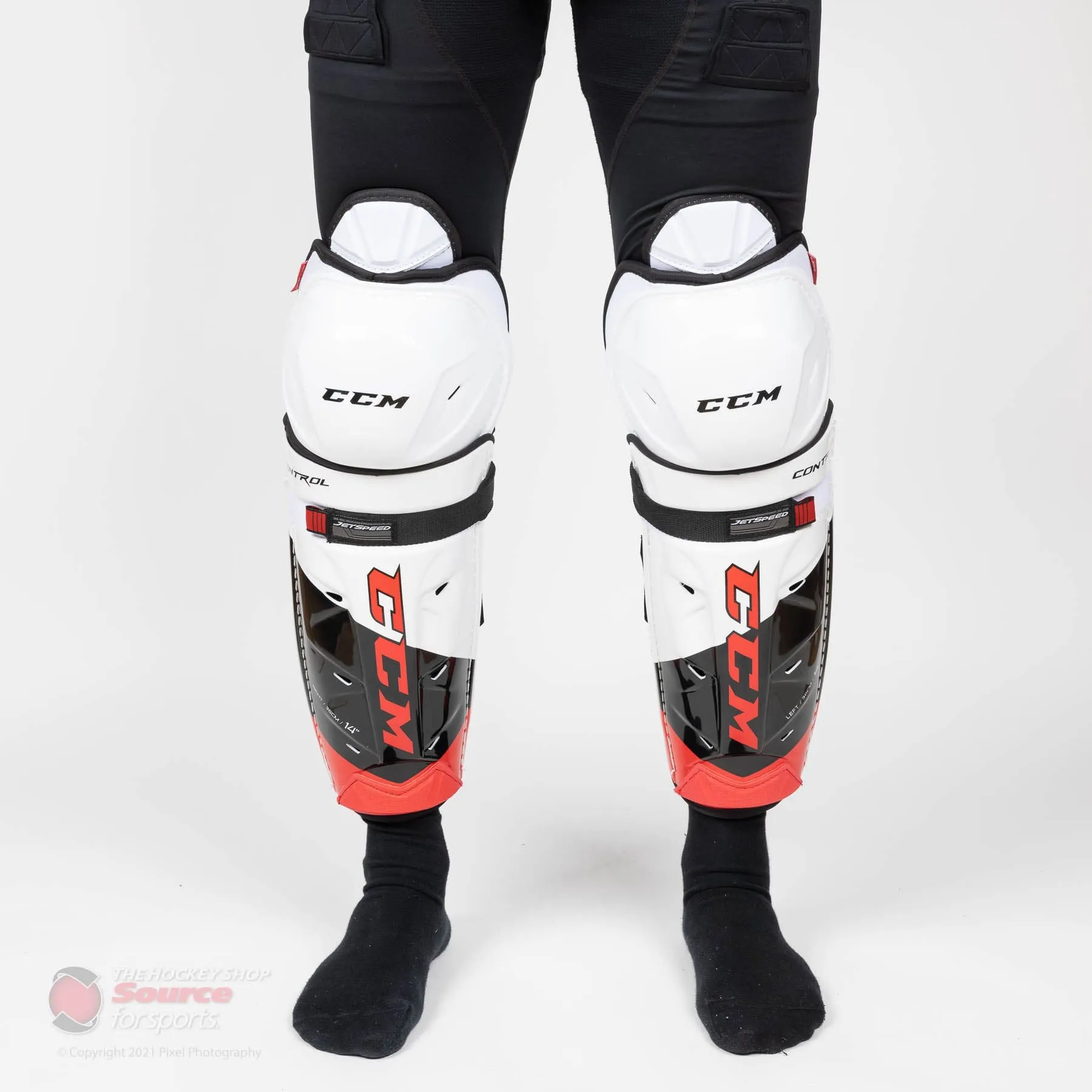 CCM Jetspeed Control Senior Hockey Shin Guards - (2021)
