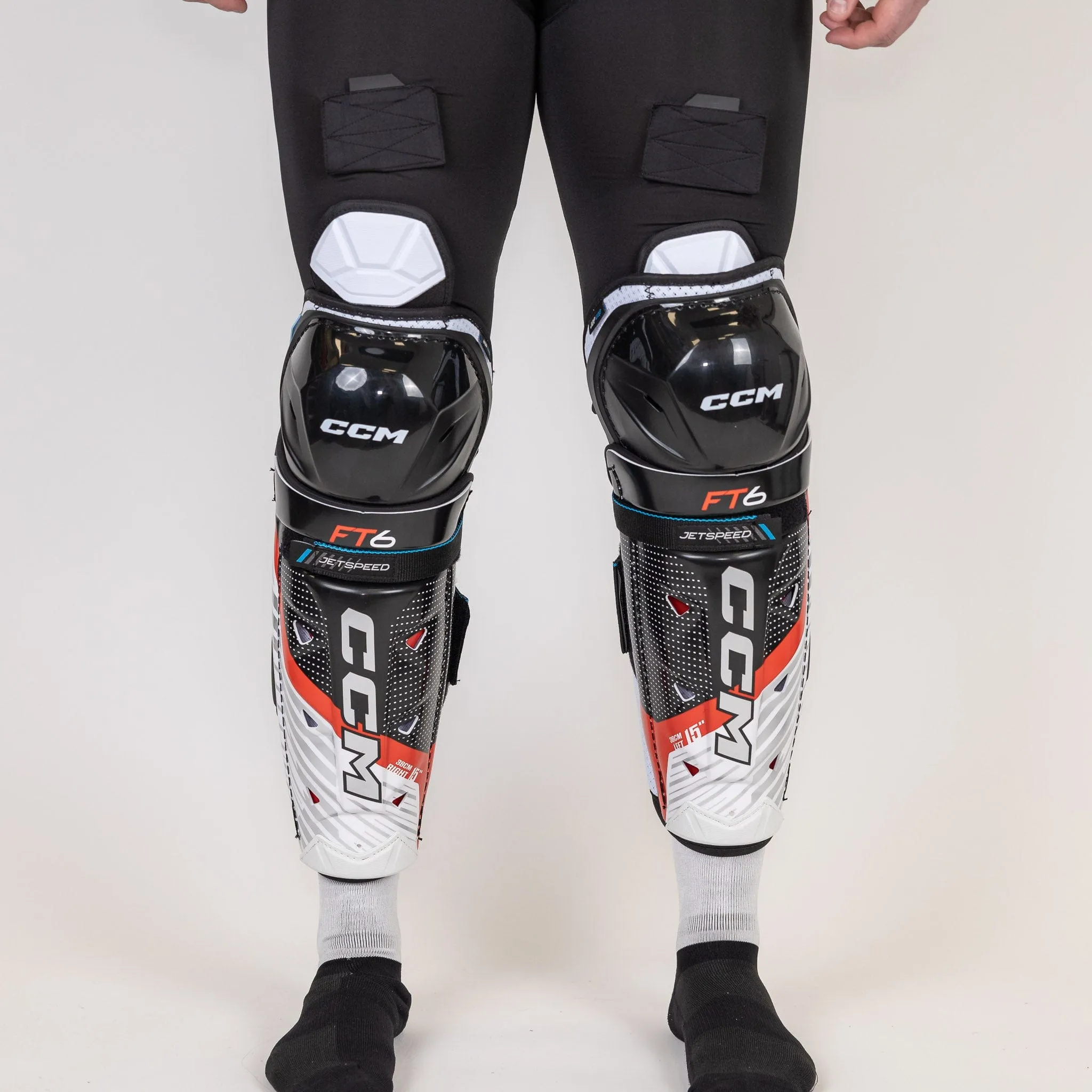 CCM Jetspeed FT6 Senior Hockey Shin Guards