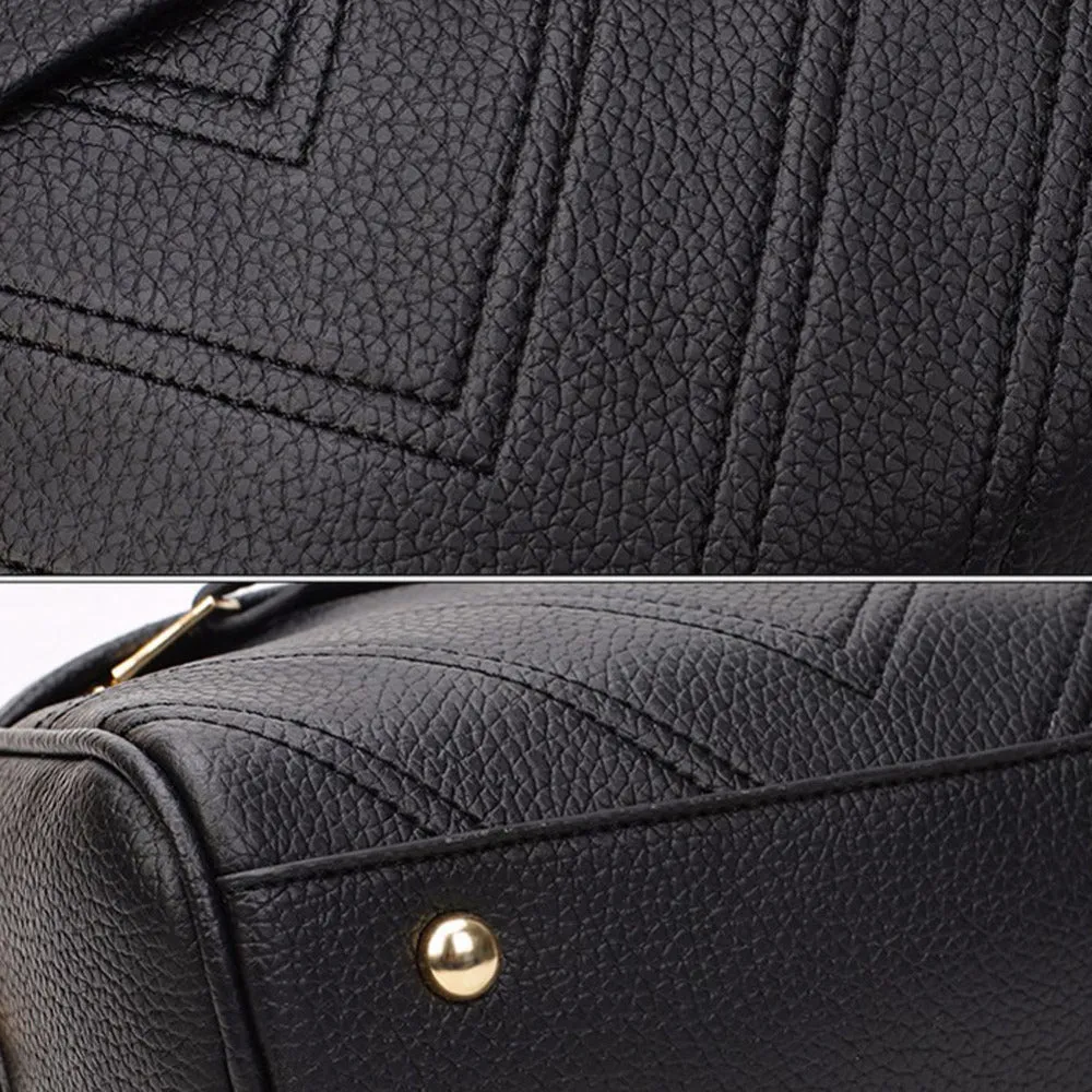 Chic PU Leather Messenger Bag