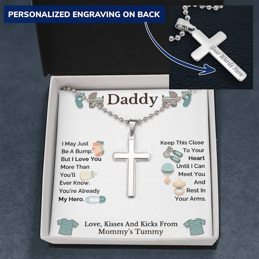 Daddy To Be Gift from Bump,  Birthday Gift for New Dad from Unborn Baby, Dad To Be Gift