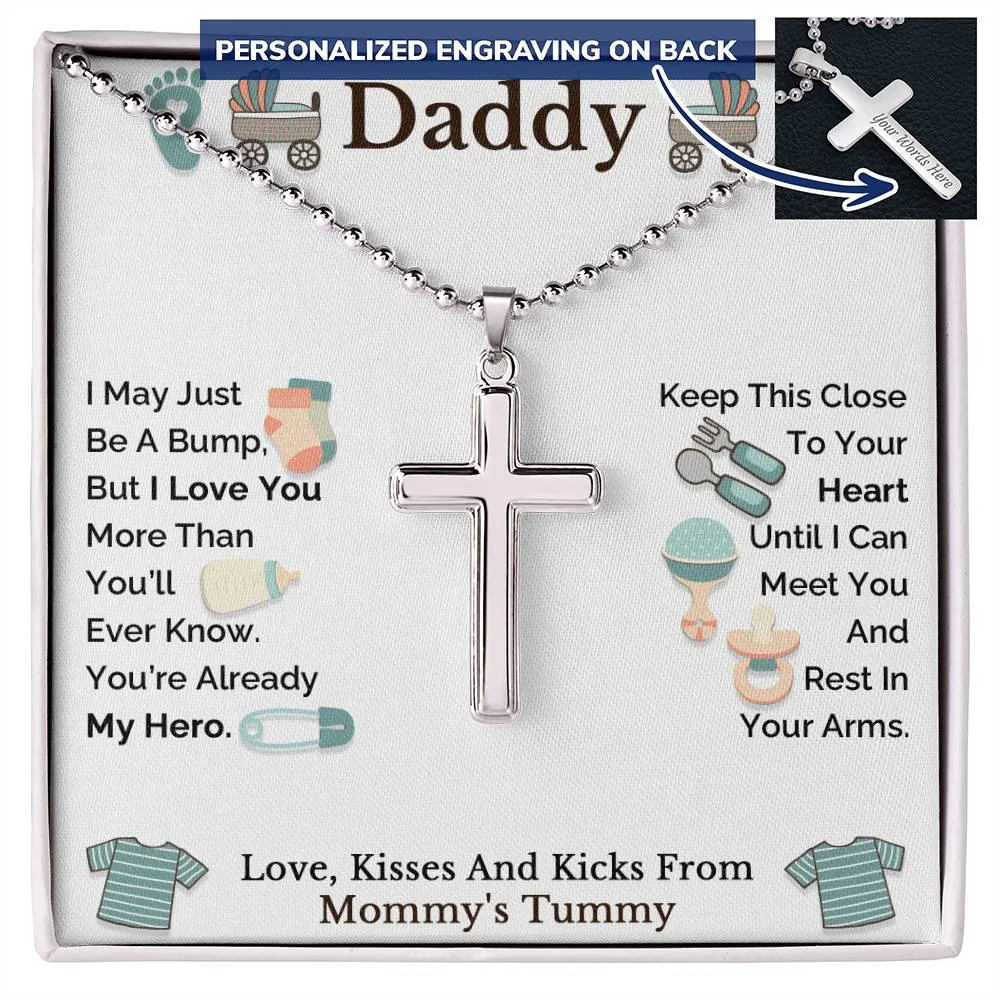 Daddy To Be Gift from Bump,  Birthday Gift for New Dad from Unborn Baby, Dad To Be Gift