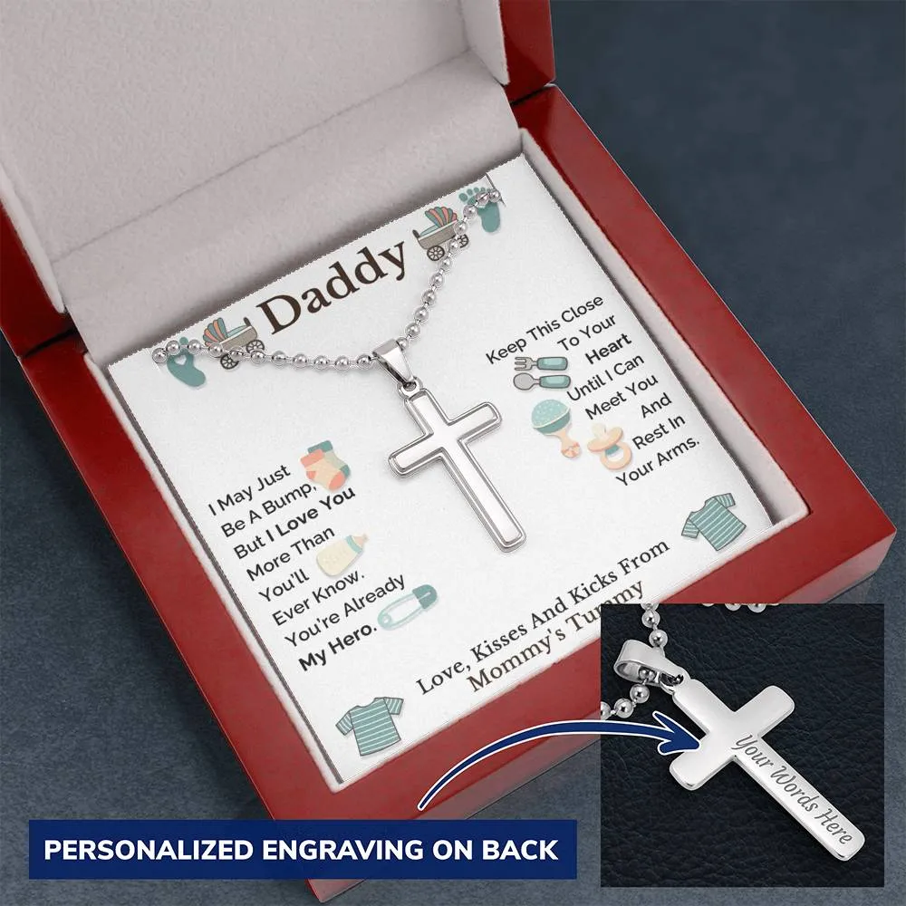 Daddy To Be Gift from Bump,  Birthday Gift for New Dad from Unborn Baby, Dad To Be Gift