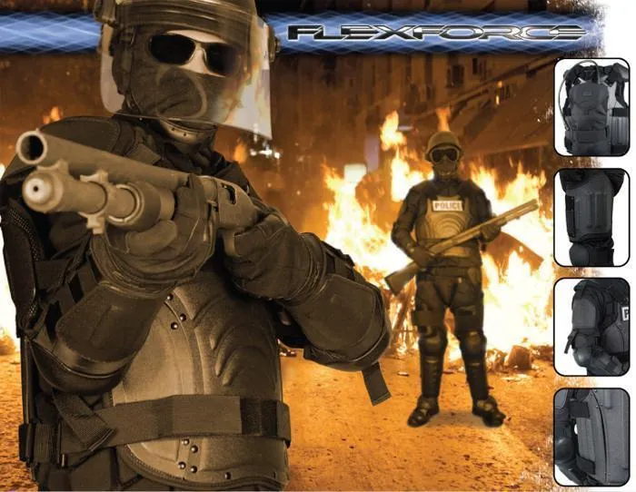 Damascus FX1 FlexForce Modular Hard Shell Crowd Control Complete System includes Helmet