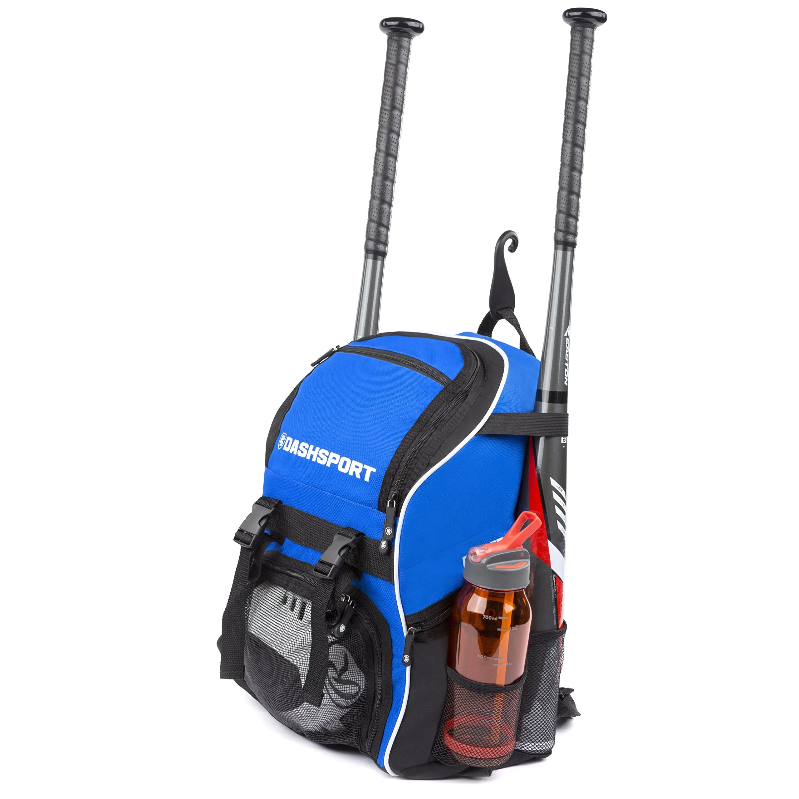 DashSport Baseball Bag Youth Backpack - Spacious 18 x 12 x 10 inches