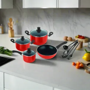 Decakila 11 Pieces Non-Stick Cookware Set - KMEP006B