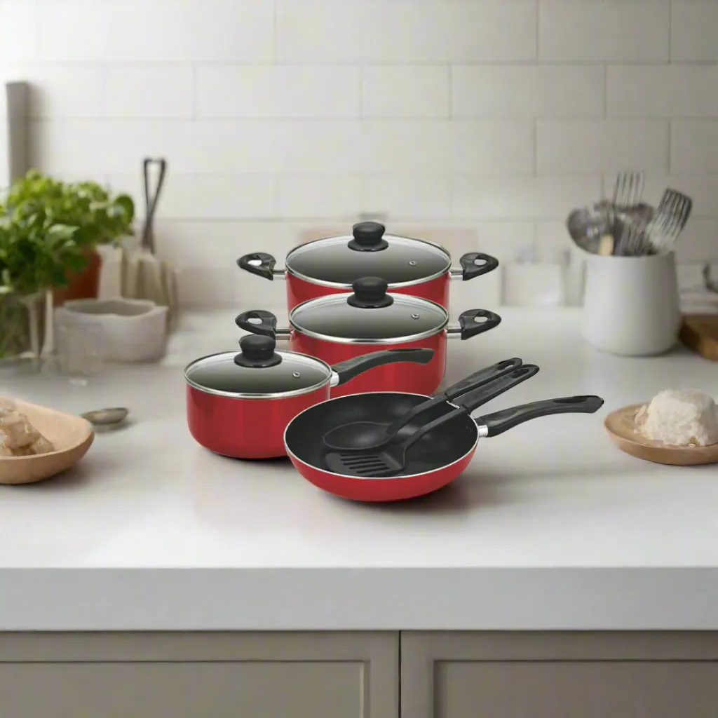 Decakila 11 Pieces Non-Stick Cookware Set - KMEP006B