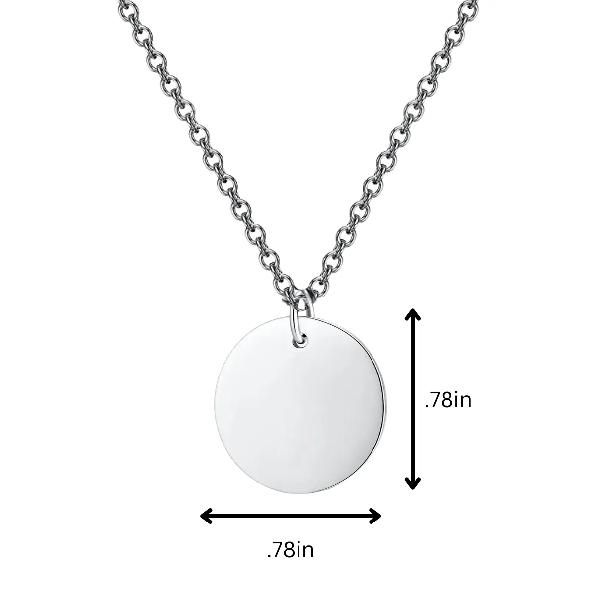 Engraved Baseball Bat Round Necklace