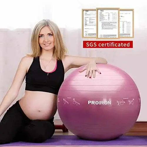 Fitness Yoga Ball with Postures - 55/65/75cm