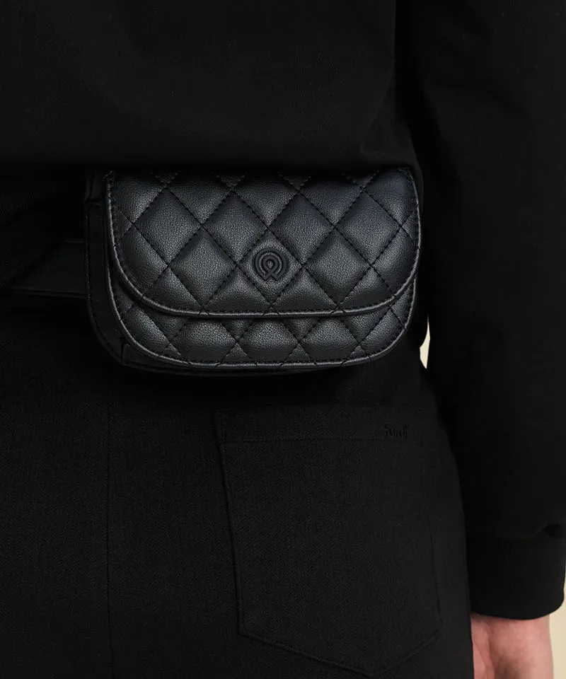 FORDI Quilted Finder Case - Black