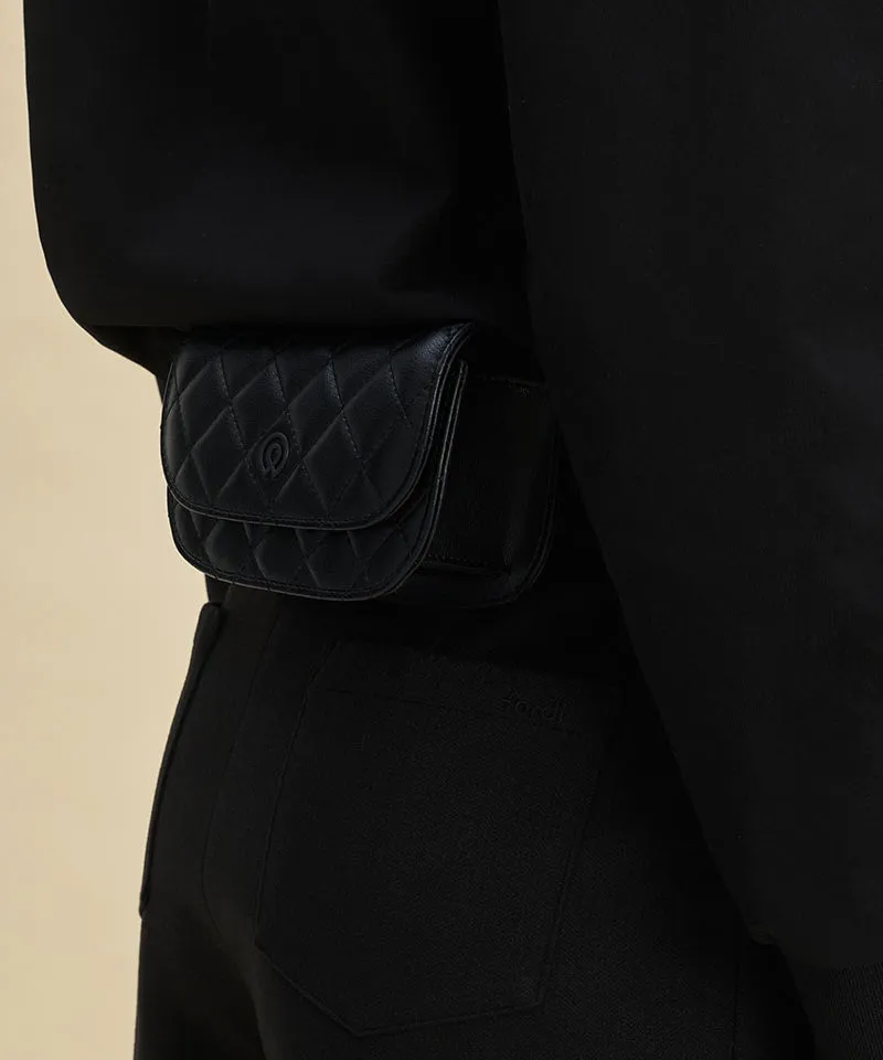 FORDI Quilted Finder Case - Black