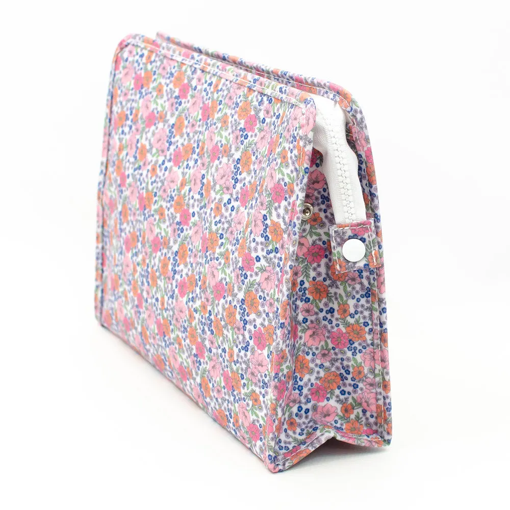 Garden Floral Large Roadie by TRVL Design - Monogrammed Diaper Bag Organizer - Zippered Pouch