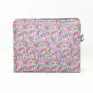 Garden Floral Large Roadie by TRVL Design - Monogrammed Diaper Bag Organizer - Zippered Pouch