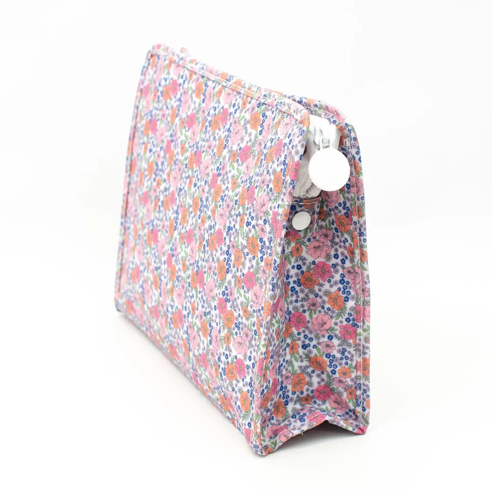 Garden Floral Large Roadie by TRVL Design - Monogrammed Diaper Bag Organizer - Zippered Pouch