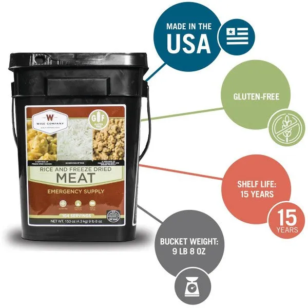 Gluten Free Emergency Freeze Dried Meat & Rice