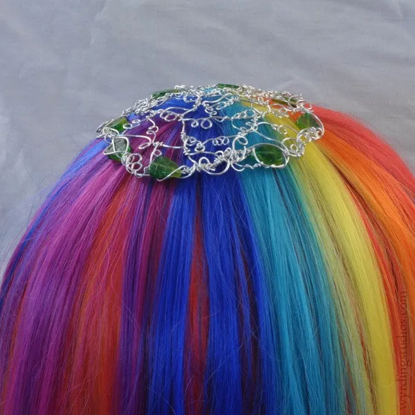 Green Leaves & Vines Kippah