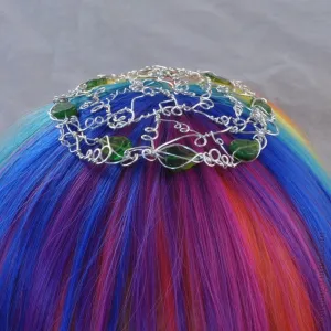 Green Leaves & Vines Kippah