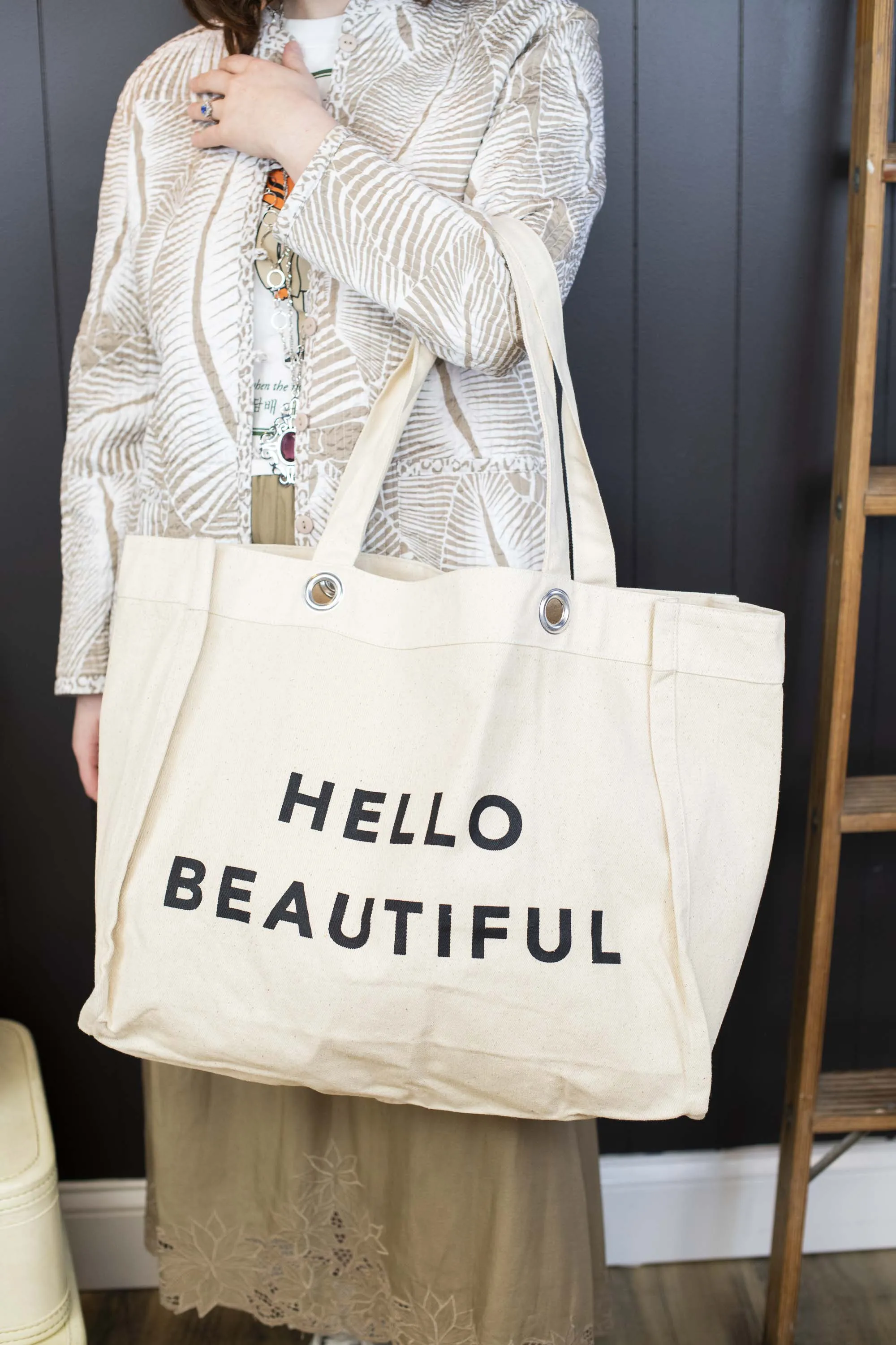 Grungy Grommet Tote