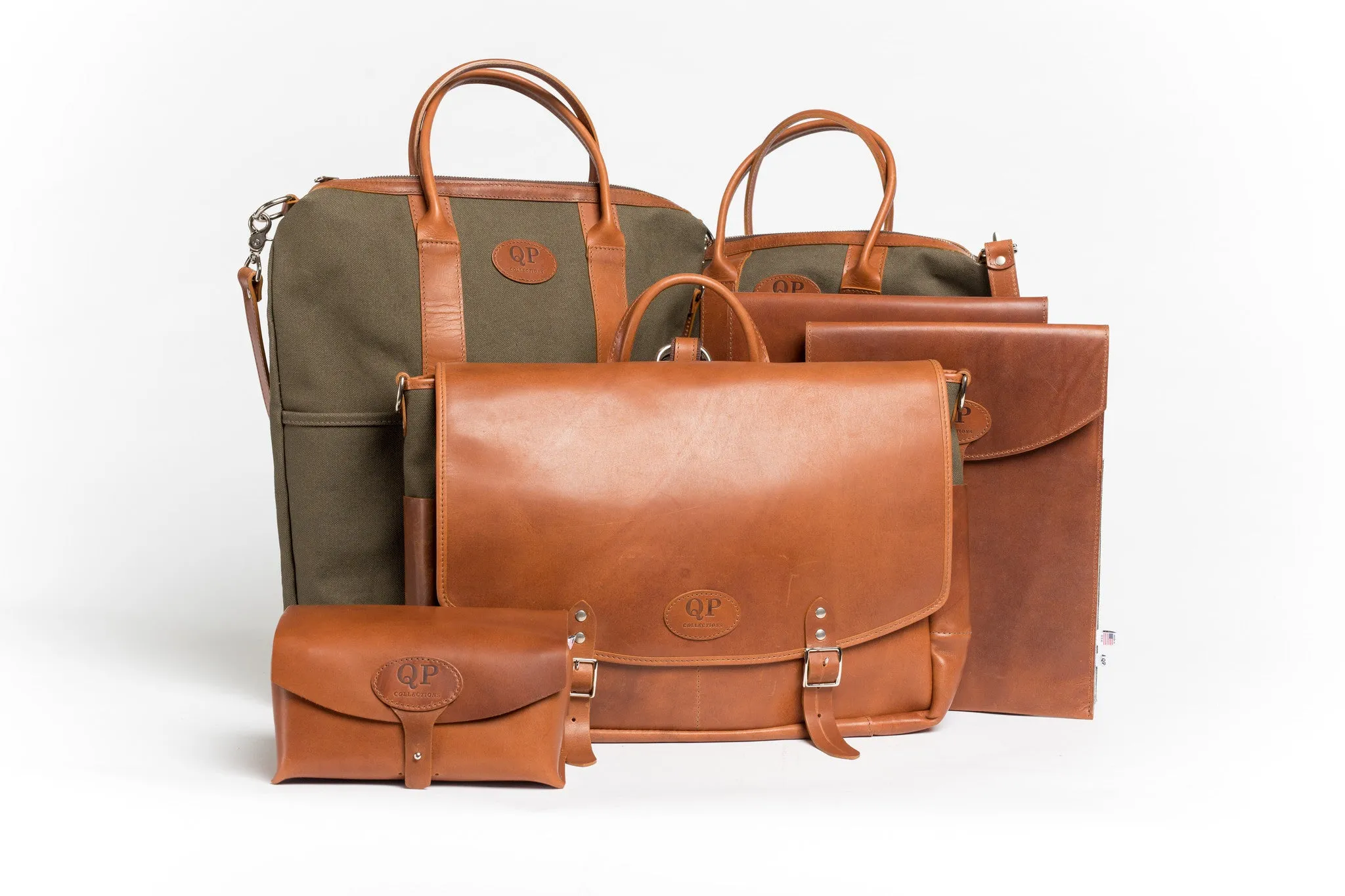 Handmade Leather and Canvas Messenger/Backpack