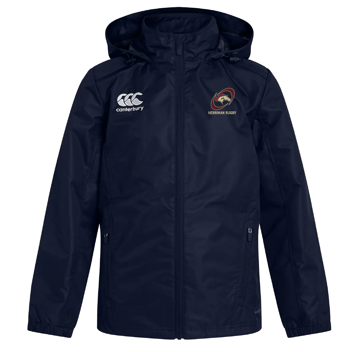 Herriman High School Rugby Club Vaposhield Full Zip Rain Jacket by Canterbury