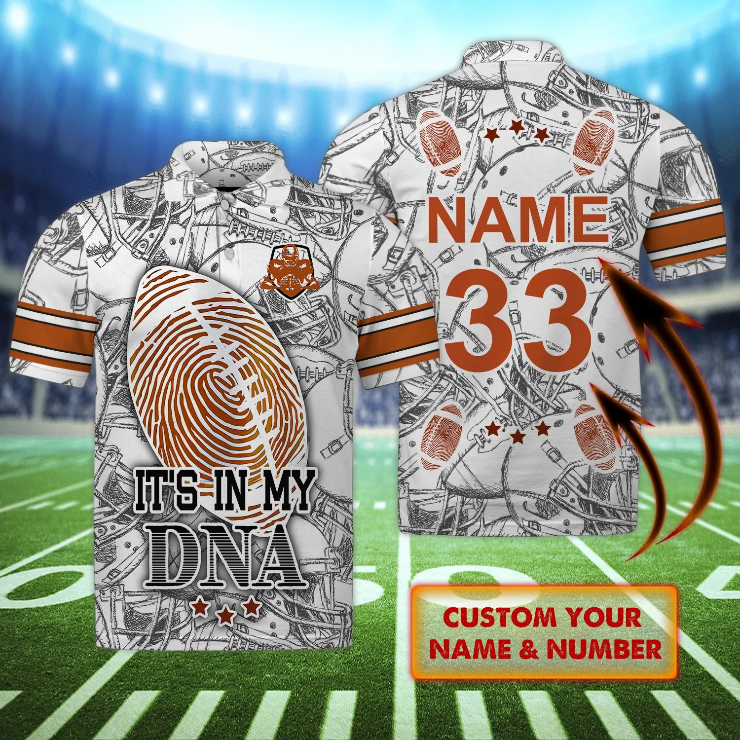 It Is In My DNA - Personalized Name 3D Polo Shirt - Loop - Nt168 - Ct123