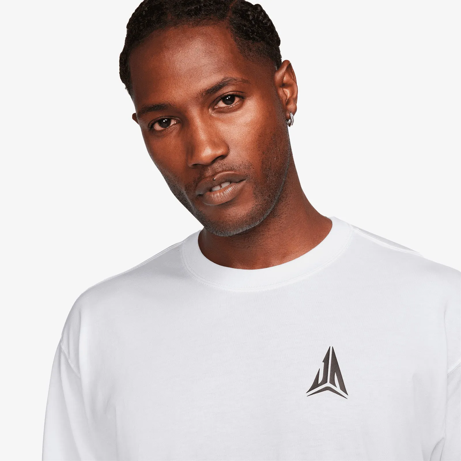 Ja Number 12 Long Sleeve T-Shirt - White