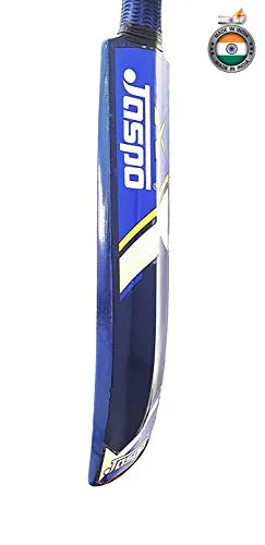 Jaspo T-20 Wooden Cricket Set(1 Wooden bat (Size-5),1 T-20 Ball,3 Plastic Stumps,2 Bail) upto 12 years (Blue)