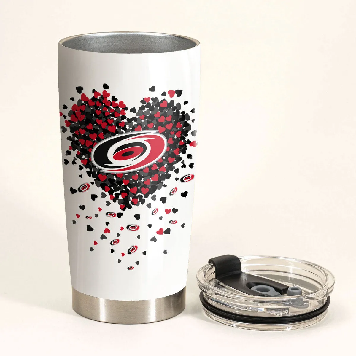 Just A Woman Who Loves Her Carolina Hockey Tumbler