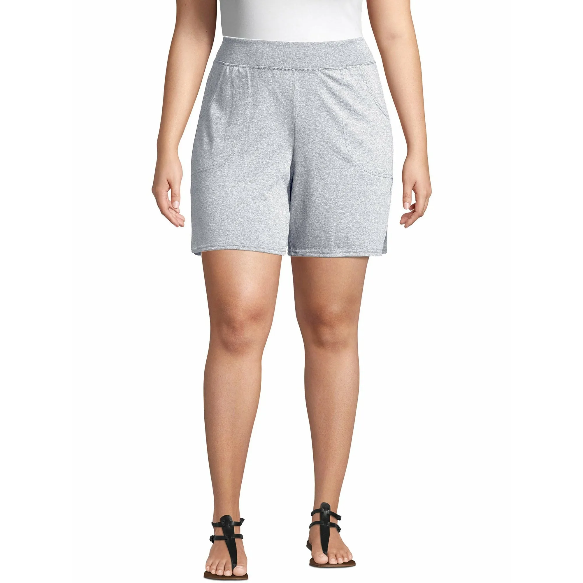 Just My Size Women's Plus Size Athleisure Jersey Pocket Short