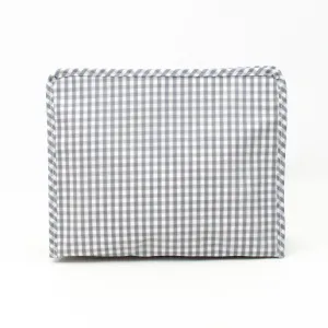 Large Roadie Pouch by TRVL Design - Grey Gingham - Monogrammed Baby Gift - Diaper Bag Organizer