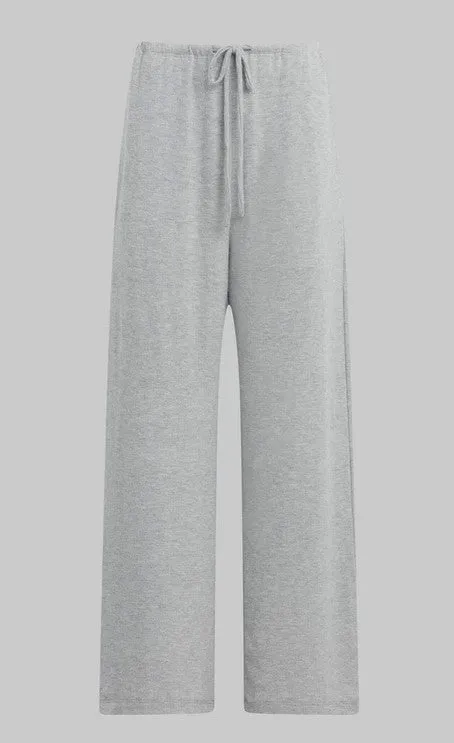 Leset Lauren Crop Drawstring Pant - Grey Melange