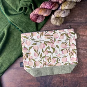 *Lindon's Orchard*  Zippered Knitting Project Bag
