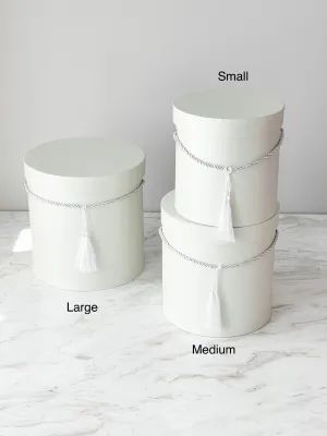 Luxury Round Flower Box – Elegant Floral Gift Packaging (Multiple Sizes)