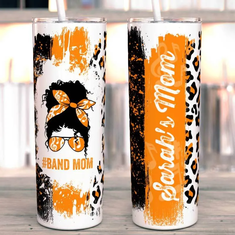 Messy Bun Sports Mom Skinny 20oz Insulated Tumbler