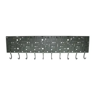 MidCentury Pattern Wall Rack, Metal Sculptural Furniture by Cricket Forge